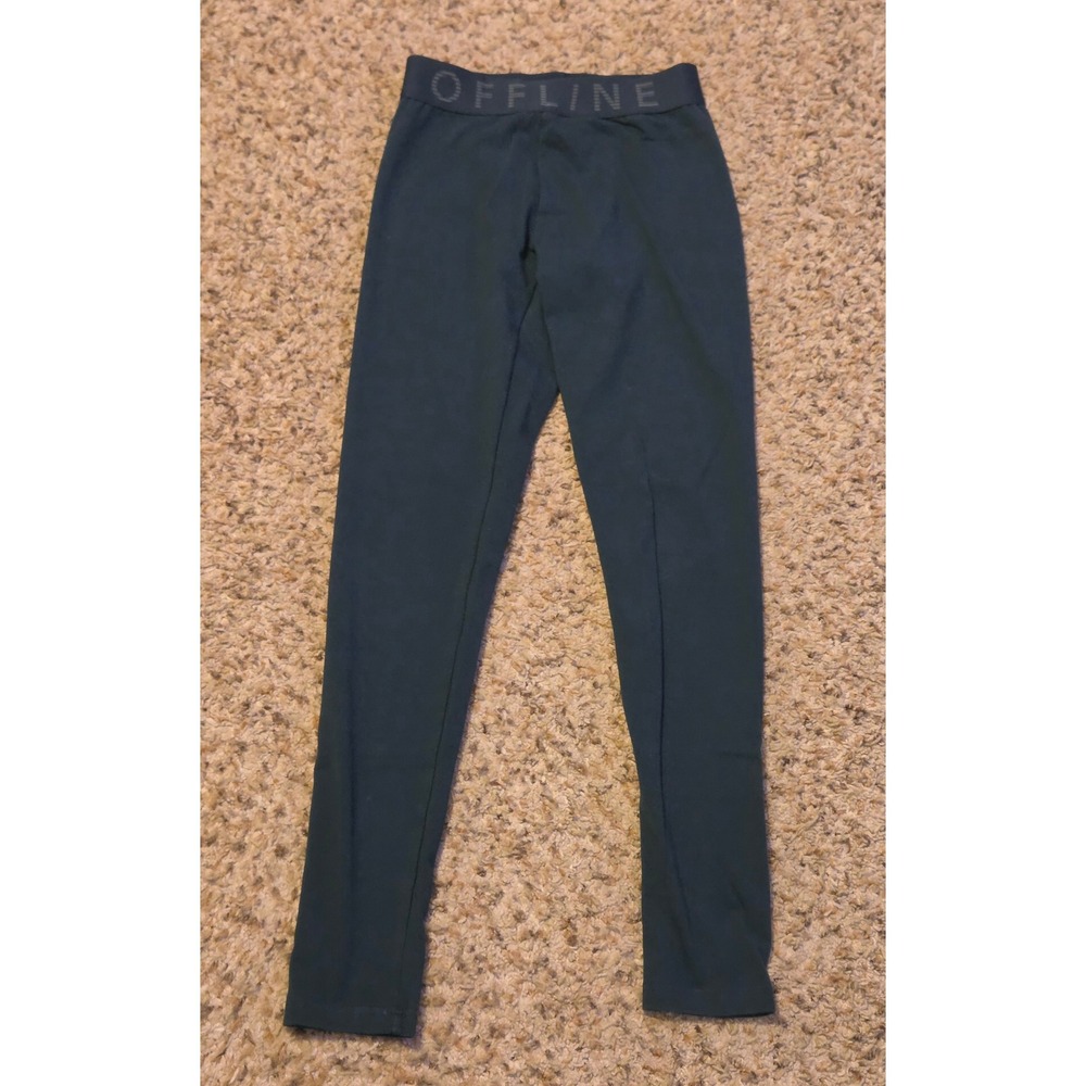 Offline By Aerie Leggings Women's Size Small‎ Green No Pockets